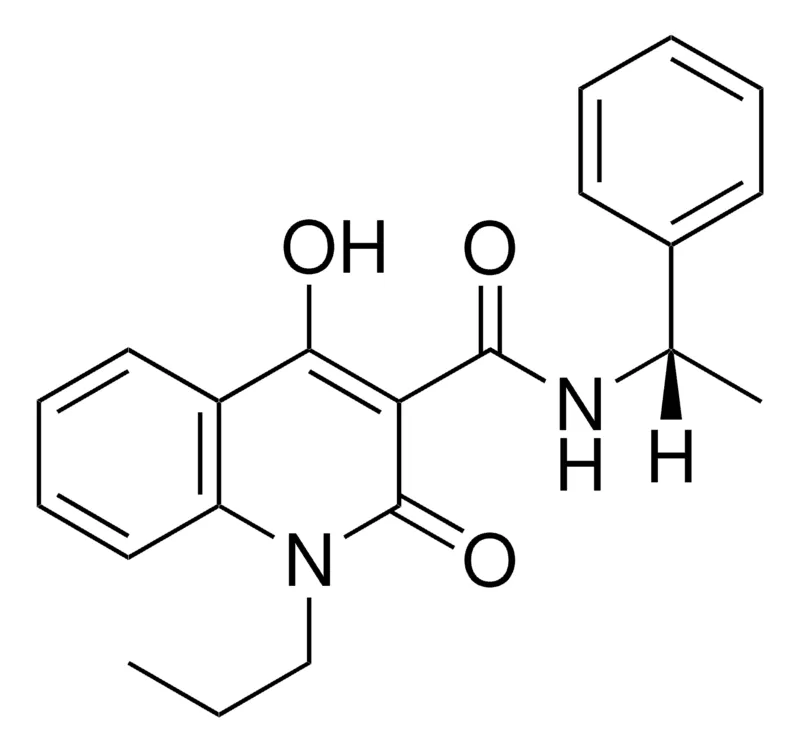 Sigma-Aldrich S-4-HO-2-OXO-1-PR-1,2-DIHYDRO-QUINOLINE-3-CARBOXYLIC ACID (1-PHENYL-ETHYL)-AMIDE,AldrichCPR