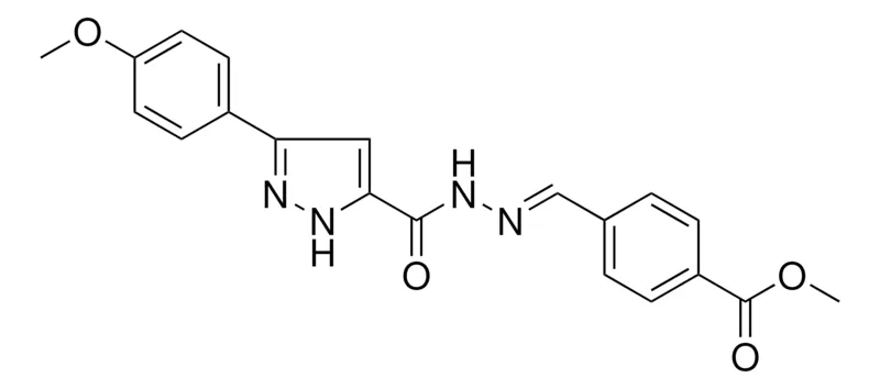 Sigma-Aldrich 4-((5-(4-MEO-PH)-2H-PYRAZOLE-3-CARBONYL)-HYDRAZONOMETHYL)-BENZOIC ACID ME ESTER,AldrichCPR