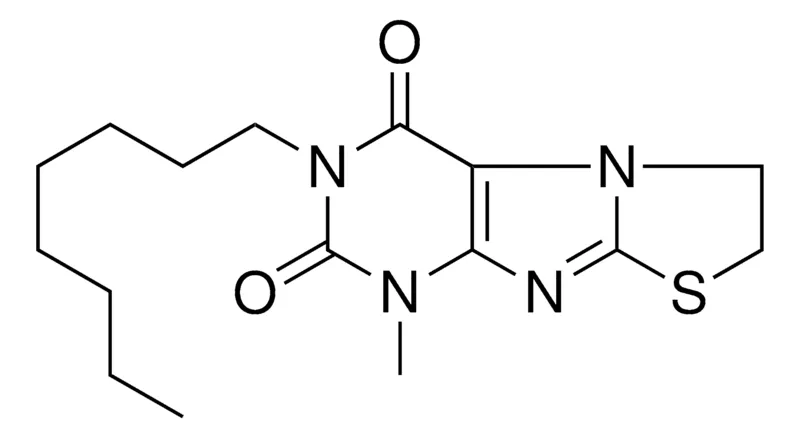 Sigma-Aldrich 1-METHYL-3-OCTYL-6,7-DIHYDRO(1,3)THIAZOLO(2,3-F)PURINE-2,4(1H,3H)-DIONE,AldrichCPR