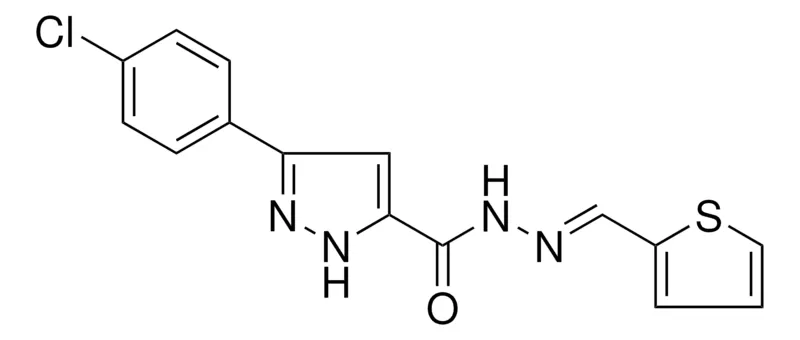 Sigma-Aldrich 5-(4-CL-PHENYL)-2H-PYRAZOLE-3-CARBOXYLIC ACID THIOPHEN-2-YLMETHYLENE-HYDRAZIDE,AldrichCPR