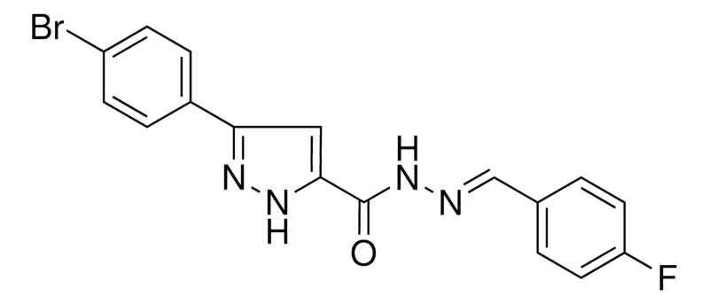 Sigma-Aldrich 5-(4-BR-PHENYL)-2H-PYRAZOLE-3-CARBOXYLIC ACID (4-FLUORO-BENZYLIDENE)-HYDRAZIDE,AldrichCPR