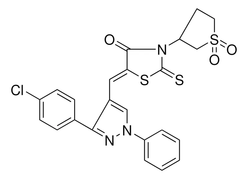 Sigma-Aldrich (5Z)-5-{[3-(4-CHLOROPHENYL)-1-PHENYL-1H-PYRAZOL-4-YL]METHYLENE}-3-(1,1-DIOXIDOTETRAHYDRO-3-THIENYL)-2-THIOXO-1,3-THIAZOLIDIN-4-ONE，AldrichCPR