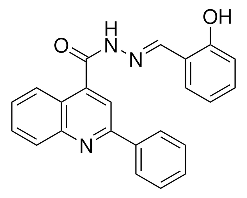 Sigma-Aldrich 2-PHENYL-QUINOLINE-4-CARBOXYLIC ACID (2-HYDROXY-BENZYLIDENE)-HYDRAZIDE，AldrichCPR