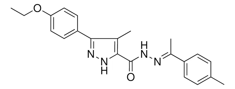 Sigma-Aldrich 5(4-ETHOXY-PH)4-ME-2H-PYRAZOLE-3-CARBOXYLIC ACID (1-P-TOLYL-ETHYLIDENE)HYDRAZIDE,AldrichCPR