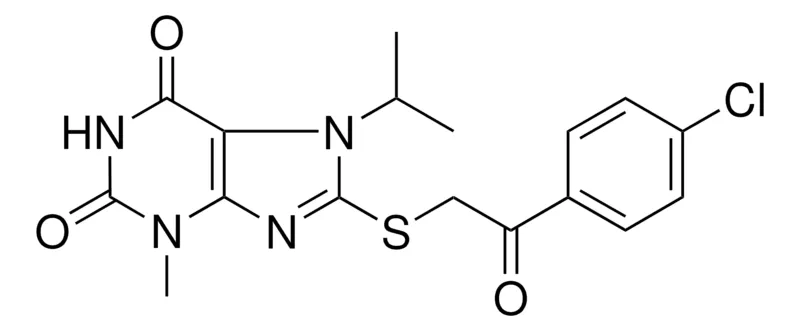 Sigma-Aldrich 8-(2-(4-CL-PH)-2-OXO-ETHYLSULFANYL)-7-ISOPROPYL-3-ME-3,7-2H-PURINE-2,6-DIONE,AldrichCPR
