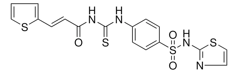 Sigma-Aldrich N-THIAZOL-2-YL-4-(3-(3-THIOPHEN-2-YL-ACRYLOYL)-THIOUREIDO)-BENZENESULFONAMIDE,AldrichCPR