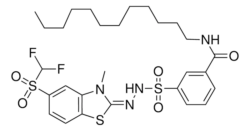 Sigma-Aldrich ALKYLCARBAMOYL-BZ-SULF ACID, DIFLUORO-ME-SULFO-ME-BZ-THIAZOLINYLID ENE HYDRAZIDE,AldrichCPR
