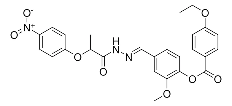 Sigma-Aldrich 2-MEO-4-(2-(2-(4-NITROPHENOXY)PROPANOYL)CARBOHYDRAZONOYL)PHENYL 4-ETHOXYBENZOATE,AldrichCPR