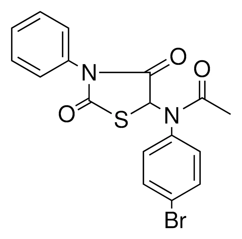 Sigma-Aldrich N-(4-BROMO-PHENYL)-N-(2,4-DIOXO-3-PHENYL-THIAZOLIDIN-5-YL)-ACETAMIDE,AldrichCPR