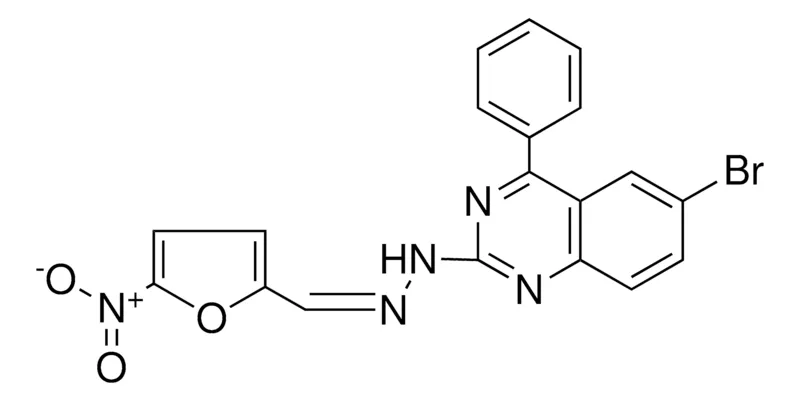 Sigma-Aldrich N-(6-BROMO-4-PHENYL-QUINAZOLIN-2-YL)-N'-(5-NITRO-FURAN-2-YLMETHYLENE)-HYDRAZINE,AldrichCPR