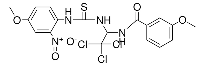 Sigma-Aldrich 3-MEO-N-(2,2,2-TRICHLORO-1-(3-(4-MEO-2-NITRO-PH)-THIOUREIDO)-ETHYL)-BENZAMIDE,AldrichCPR