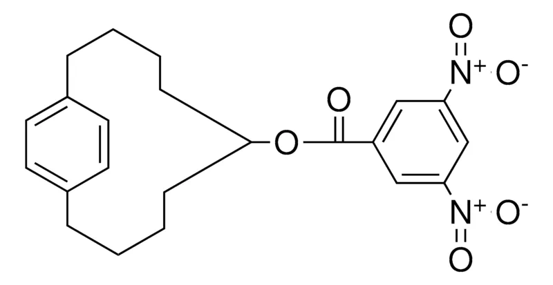 Sigma-Aldrich 3,5-DINITRO-BENZOIC ACID BICYCLO(9.2.2)PENTADECA-1(14)11(15),12-TRIEN-6-YL ESTER,AldrichCPR