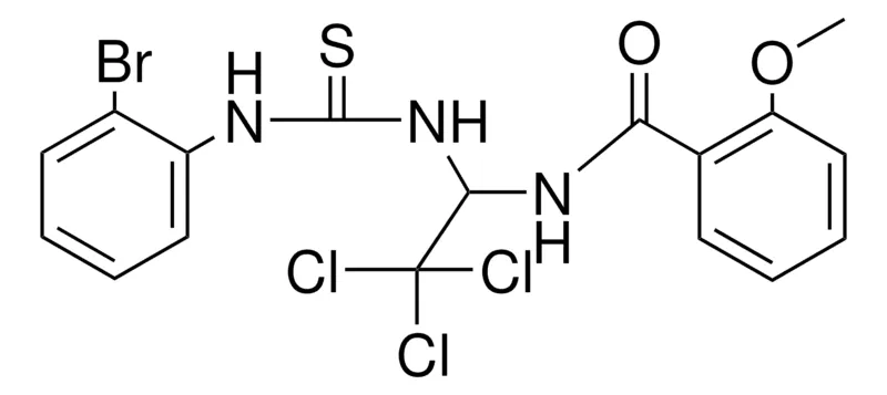 Sigma-Aldrich N-(1-(3-(2-BROMO-PHENYL)-THIOUREIDO)-2,2,2-TRICHLORO-ETHYL)-2-METHOXY-BENZAMIDE,AldrichCPR