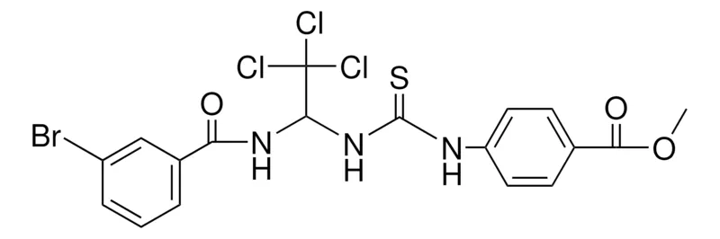 Sigma-Aldrich 4-(3-(1-(BR-BENZOYLAMINO)-2,2,2-TRICHLORO-ET)-THIOUREIDO)-BENZOIC ACID ME ESTER,AldrichCPR