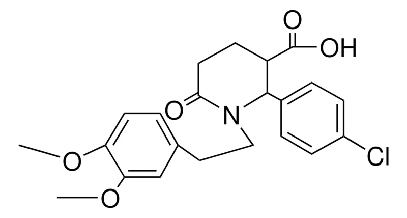 Sigma-Aldrich 2-(4-CHLOROPHENYL)-1-(2-(34DIMETHOXYPHENYL)ETHYL)6OXO3PIPERIDINECARBOXYLIC ACID,AldrichCPR