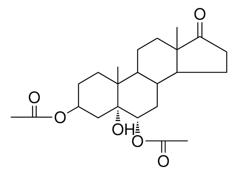 Sigma-Aldrich 5-HYDROXY-17-OXO-5-ALPHA-ANDROSTANE-3-BETA,6-ALPHA-DIYL DIACETATE,AldrichCPR