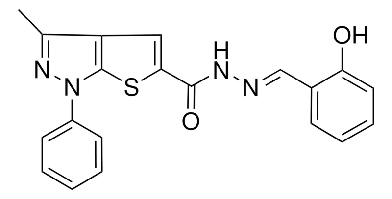 Sigma-Aldrich N'-(2-HYDROXYBENZYLIDENE)-3-ME-1-PH-1H-THIENO(2,3-C)PYRAZOLE-5-CARBOHYDRAZIDE,AldrichCPR