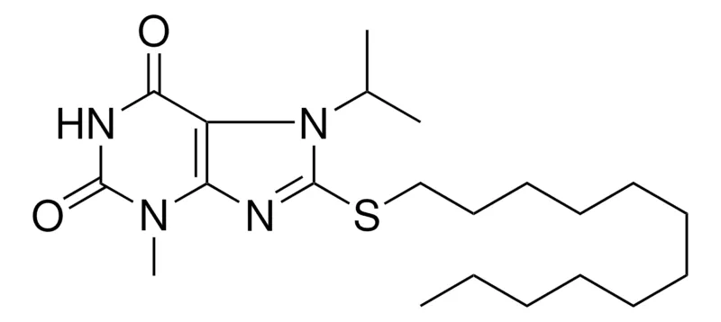Sigma-Aldrich 8-DODECYLSULFANYL-7-ISOPROPYL-3-METHYL-3,7-DIHYDRO-PURINE-2,6-DIONE,AldrichCPR