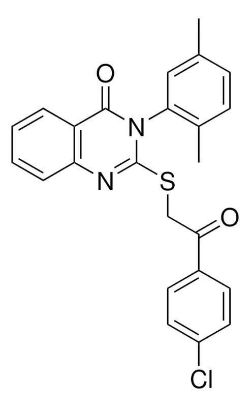 Sigma-Aldrich 2-((2-(4-CL-PHENYL)-2-OXOETHYL)THIO)-3-(2,5-DIMETHYLPHENYL)-4(3H)-QUINAZOLINONE,AldrichCPR