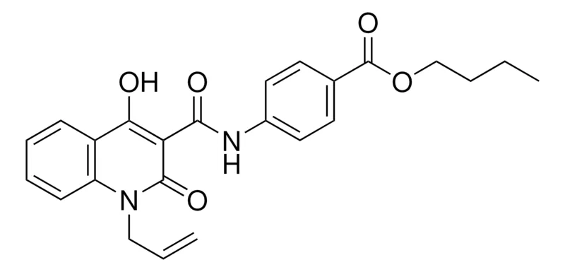 Sigma-Aldrich 4-((1-ALLYL-4-HO-2-OXO-1,2-2H-QUINOLINE-3-CARBONYL)-AMINO)-BENZOIC ACID BU ESTER,AldrichCPR