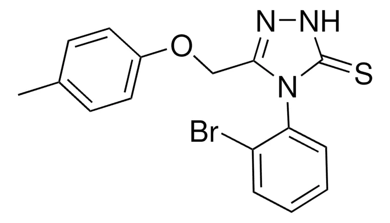 Sigma-Aldrich 4-(2-BR-PH)-5-((4-METHYLPHENOXY)METHYL)-2,4-DIHYDRO-3H-1,2,4-TRIAZOLE-3-THIONE,AldrichCPR