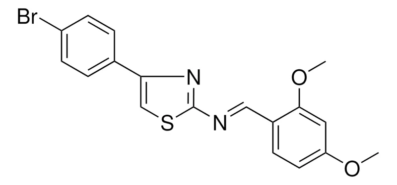 Sigma-Aldrich (4-(4-BROMO-PHENYL)-THIAZOL-2-YL)-(2,4-DIMETHOXY-BENZYLIDENE)-AMINE,AldrichCPR