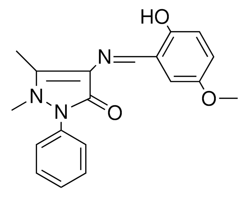 Sigma-Aldrich 4-((2-HO-5-MEO-BENZYLIDENE)-AMINO)-1,5-DIMETHYL-2-PH-1,2-DIHYDRO-PYRAZOL-3-ONE,AldrichCPR