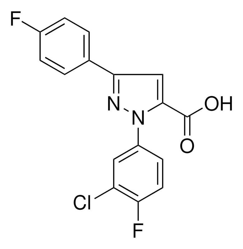 Sigma-Aldrich 1-(3-CHLORO-4-FLUOROPHENYL)-3-(4-FLUOROPHENYL)-1H-PYRAZOLE-5-CARBOXYLIC ACID,AldrichCPR