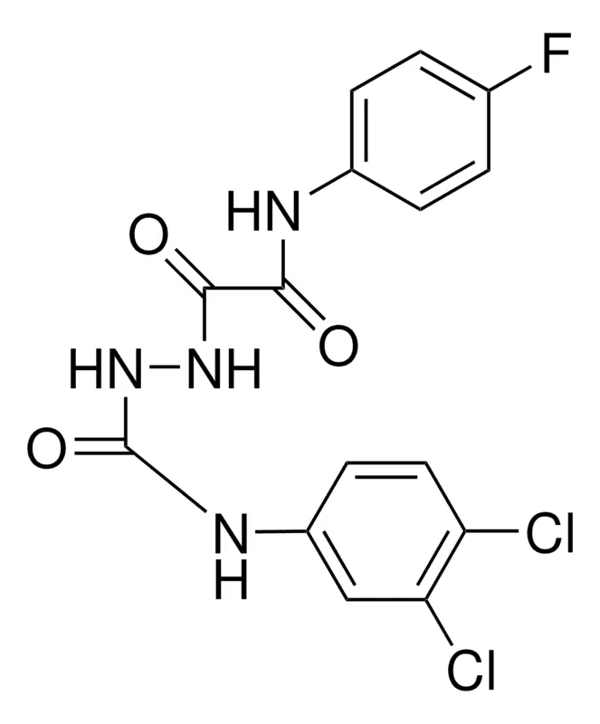 Sigma-Aldrich N-(3,4-DICHLOROPHENYLUREIDO)-N'-(4-FLUOROPHENYL)OXAMIDE,AldrichCPR