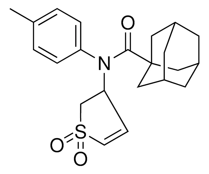Sigma-Aldrich N-(1,1-DIOXIDO-2,3-DIHYDRO-3-THIENYL)-N-(4-METHYLPHENYL)-1-ADAMANTANECARBOXAMIDE,AldrichCPR