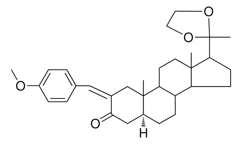 Sigma-Aldrich 2-ANISYLIDENE-20,20-ETHYLENEDIOXY-5-ALPHA-PREGNAN-3-ONE,AldrichCPR