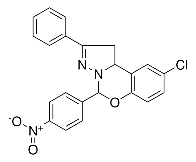 Sigma-Aldrich 8-CL-4-(4-NITRO-PH)-2-PH-1,9B-DIHYDRO-5-OXA-3,3A-DIAZA-CYCLOPENTA(A)NAPHTHALENE,AldrichCPR