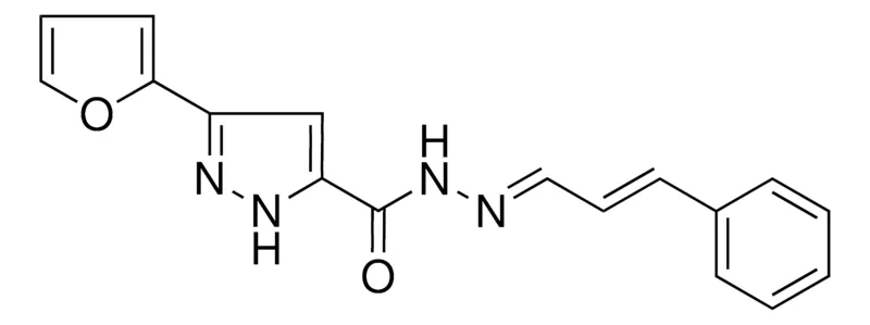 Sigma-Aldrich 5-FURAN-2-YL-2H-PYRAZOLE-3-CARBOXYLIC ACID (3-PHENYL-ALLYLIDENE)-HYDRAZIDE,AldrichCPR