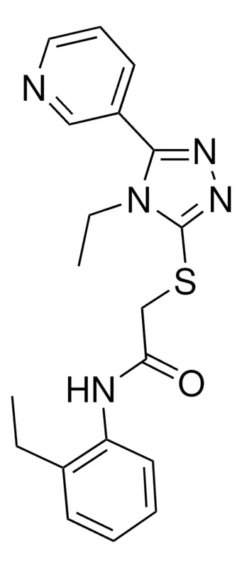 Sigma-Aldrich N-(2-ETHYLPHENYL)-2-((4-ET-5-(3-PYRIDINYL)-4H-1,2,4-TRIAZOL-3-YL)THIO)ACETAMIDE,AldrichCPR