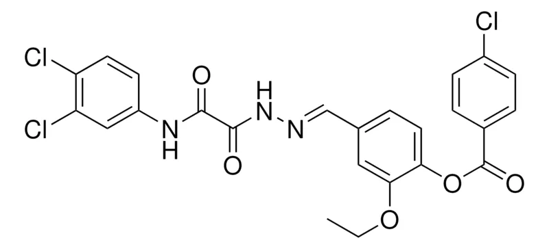 Sigma-Aldrich 4-(2-((3,4-DICHLOROANILINO)(OXO)AC)CARBOHYDRAZONOYL)-2-ETHOXY-PH 4-CL-BENZOATE,AldrichCPR