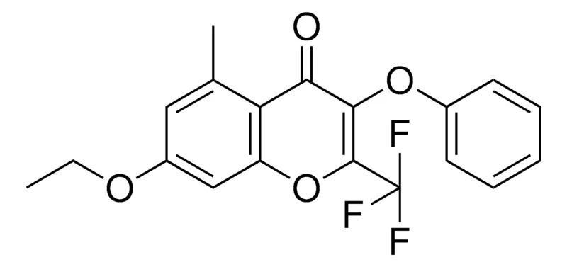 Sigma-Aldrich 7-ETHOXY-5-METHYL-3-PHENOXY-2-TRIFLUOROMETHYL-CHROMEN-4-ONE,AldrichCPR