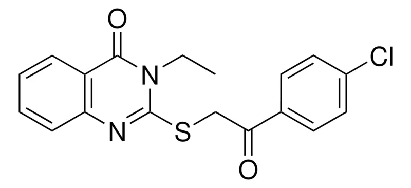 Sigma-Aldrich 2-(2-(4-CHLORO-PHENYL)-2-OXO-ETHYLSULFANYL)-3-ETHYL-3H-QUINAZOLIN-4-ONE,AldrichCPR