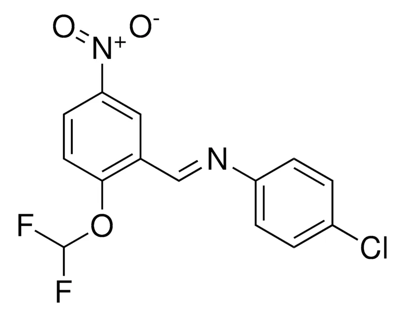 Sigma-Aldrich (4-CHLORO-PHENYL)-(2-DIFLUOROMETHOXY-5-NITRO-BENZYLIDENE)-AMINE,AldrichCPR