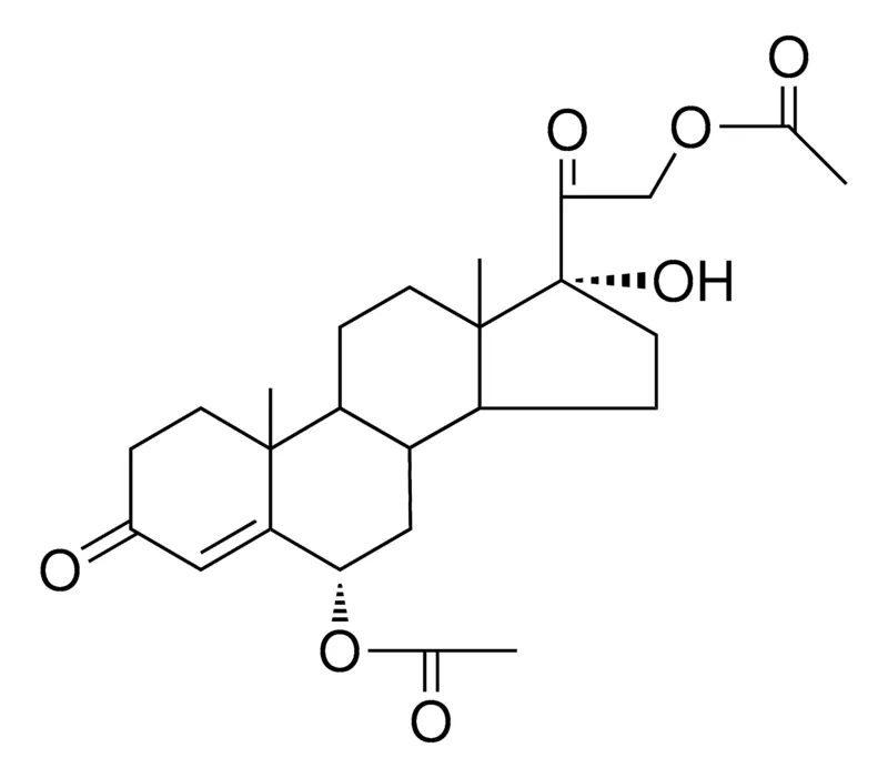 Sigma-Aldrich 17-ALPHA-HYDROXY-3,20-DIOXOPREGN-4-ENE-6-ALPHA,21-DIYL DIACETATE，AldrichCPR