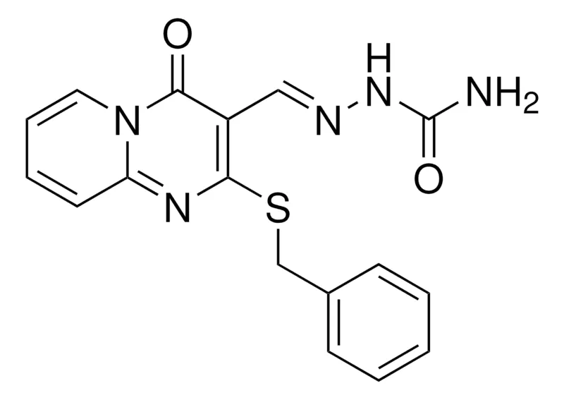 Sigma-Aldrich 2-(BENZYLTHIO)-4-OXO-4H-PYRIDO(1,2-A)PYRIMIDINE-3-CARBALDEHYDE SEMICARBAZONE,AldrichCPR
