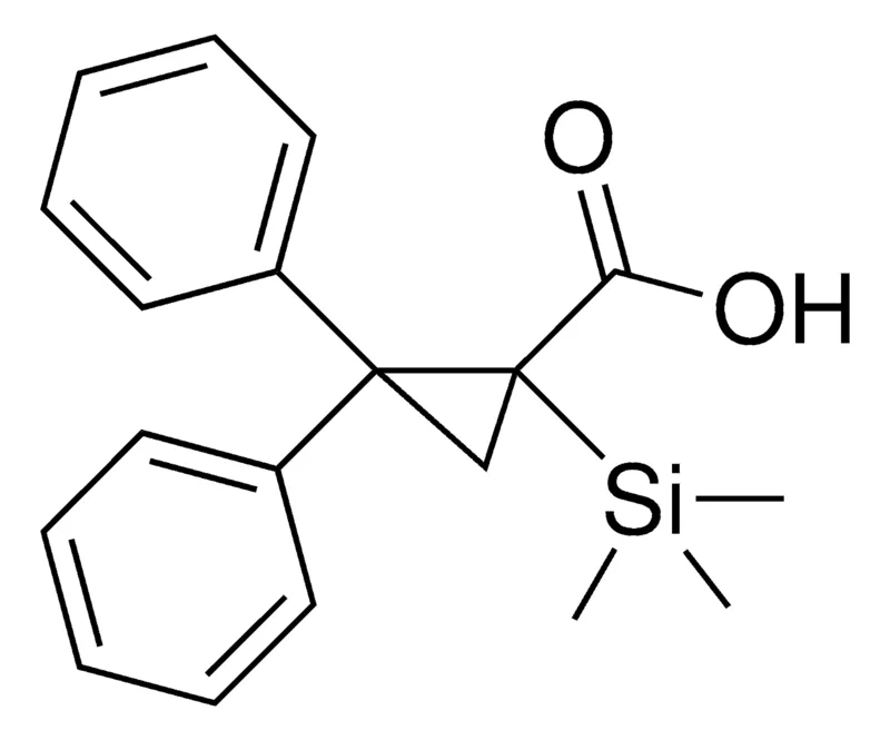 Sigma-Aldrich 2,2-DIPHENYL-1-(TRIMETHYLSILYL)CYCLOPROPANECARBOXYLIC ACID,AldrichCPR