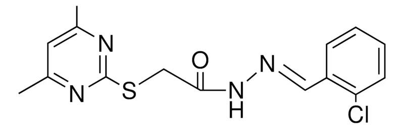 Sigma-Aldrich 2-(4,6-DIMETHYL-PYRIMIDIN-2-YLSULFANYL)-ACETIC ACID (2-CL-BENZYLIDENE)-HYDRAZIDE,AldrichCPR