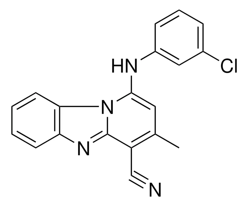 Sigma-Aldrich 1-(3-CL-PHENYLAMINO)-3-METHYL-BENZO(4,5)IMIDAZO(1,2-A)PYRIDINE-4-CARBONITRILE,AldrichCPR
