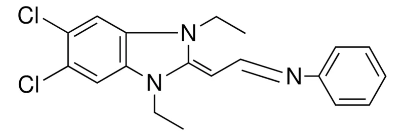 Sigma-Aldrich 5,6-DICHLORO-1,3-DIETHYL-2,3-DIHYDRO-2-(PHENYLIMINOETHYLIDENE)BENZIMIDAZOLE,AldrichCPR
