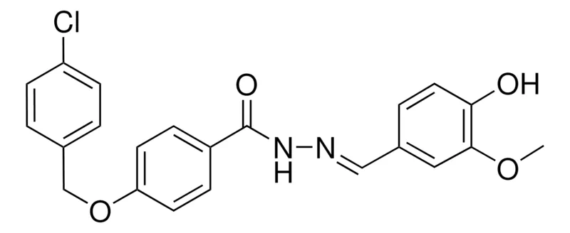 Sigma-Aldrich 4-((4-CHLOROBENZYL)OXY)-N'-(4-HYDROXY-3-METHOXYBENZYLIDENE)BENZOHYDRAZIDE，AldrichCPR