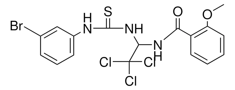 Sigma-Aldrich N-(1-(3-(3-BROMO-PHENYL)-THIOUREIDO)-2,2,2-TRICHLORO-ETHYL)-2-METHOXY-BENZAMIDE,AldrichCPR