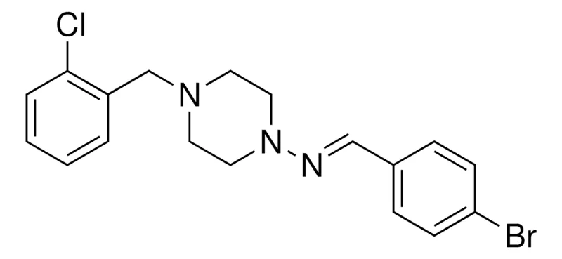 Sigma-Aldrich (4-BROMO-BENZYLIDENE)-(4-(2-CHLORO-BENZYL)-PIPERAZIN-1-YL)-AMINE,AldrichCPR