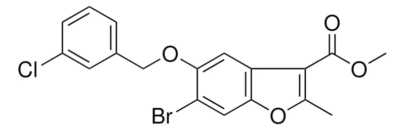 Sigma-Aldrich METHYL 6-BROMO-5-((3-CHLOROBENZYL)OXY)-2-METHYL-1-BENZOFURAN-3-CARBOXYLATE,AldrichCPR