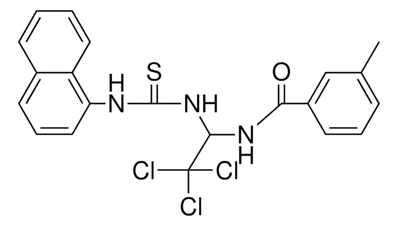 Sigma-Aldrich 3-METHYL-N-(2,2,2-TRICHLORO-1-(3-NAPHTHALEN-1-YL-THIOUREIDO)-ETHYL)-BENZAMIDE,AldrichCPR