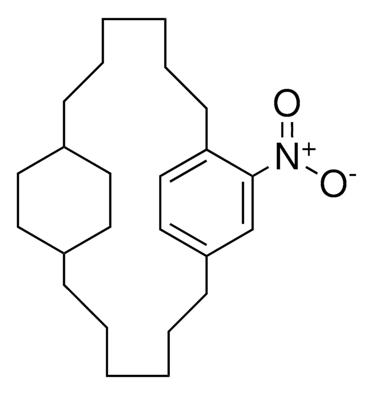Sigma-Aldrich 19-NITRO-TRICYCLO(16.2.2.2(8,11))TETRACOSA-1(21),18(22),19-TRIENE,AldrichCPR